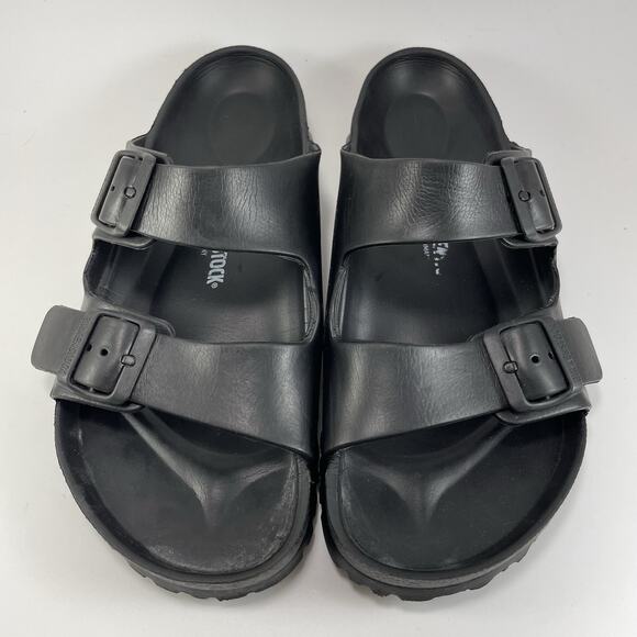 Birkenstock Arizona EVA Slide Sandals Mens Size 42 US Size 9-9.5 Black Rubber - Picture 3 of 9